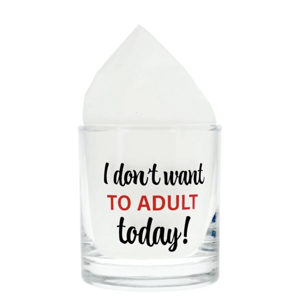 Cristar  I Don’t Want To Adult Today Whiskey Glass:10.5oz